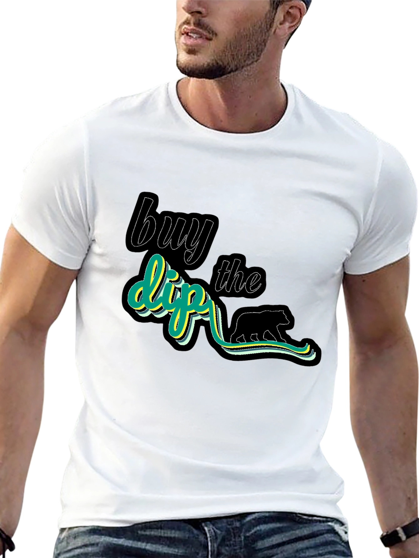 Buy the Dip Black Cotton Graphic Tee