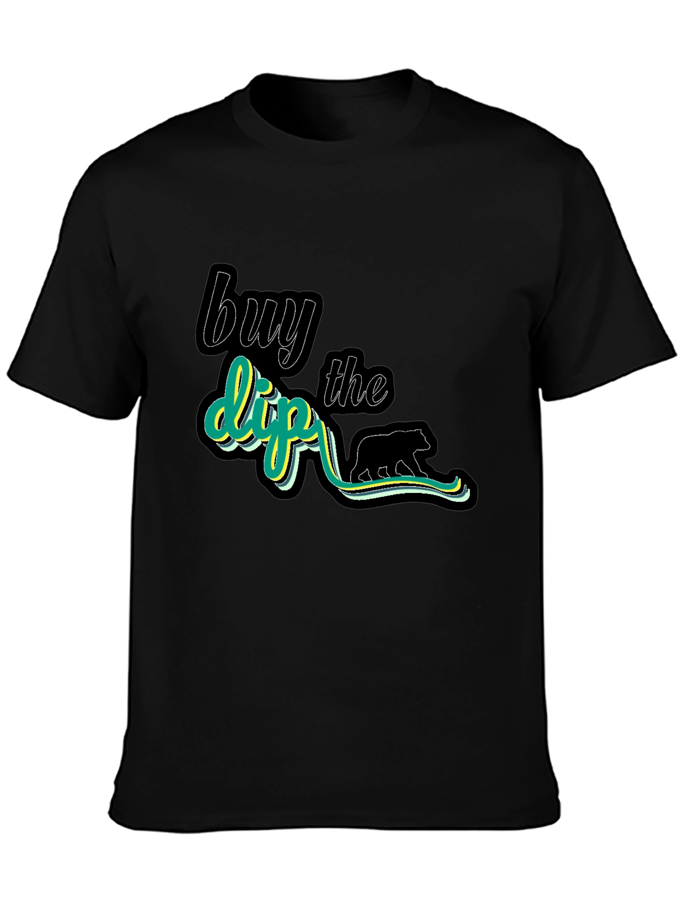 Buy the Dip Black Cotton Graphic Tee