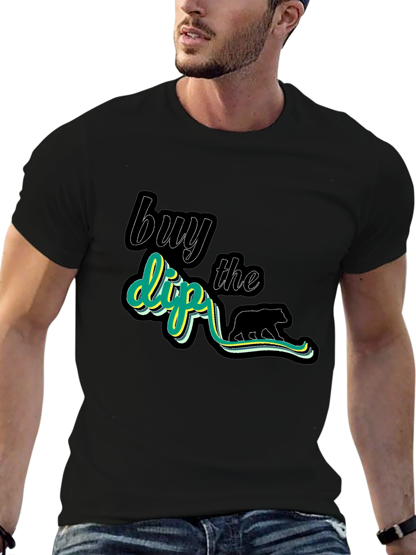 Buy the Dip Black Cotton Graphic Tee