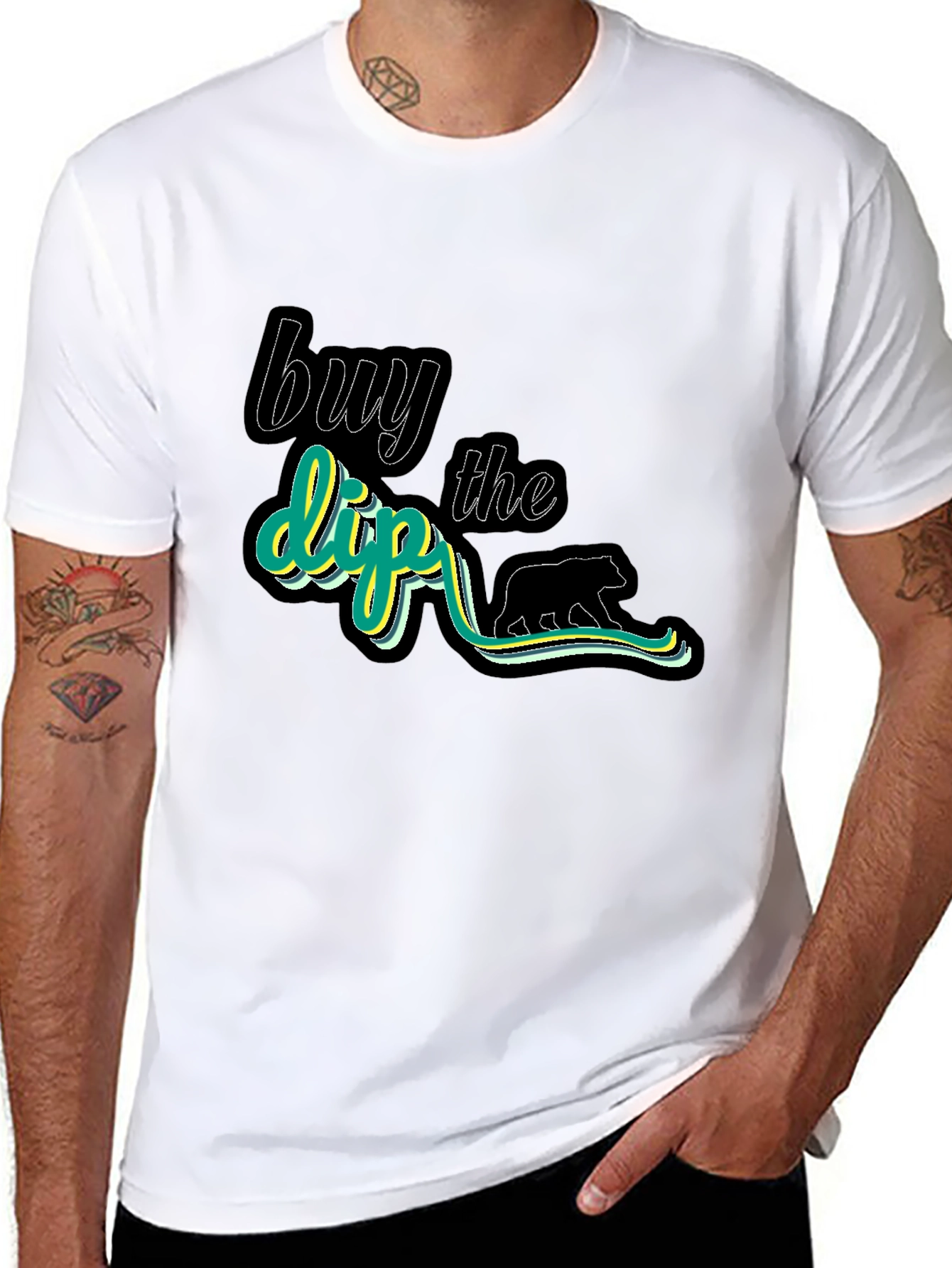 Buy the Dip Black Cotton Graphic Tee