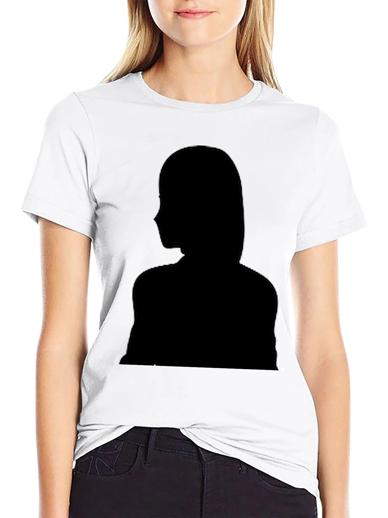 Silhouette Graphic T-Shirt - Stylish Black Tee