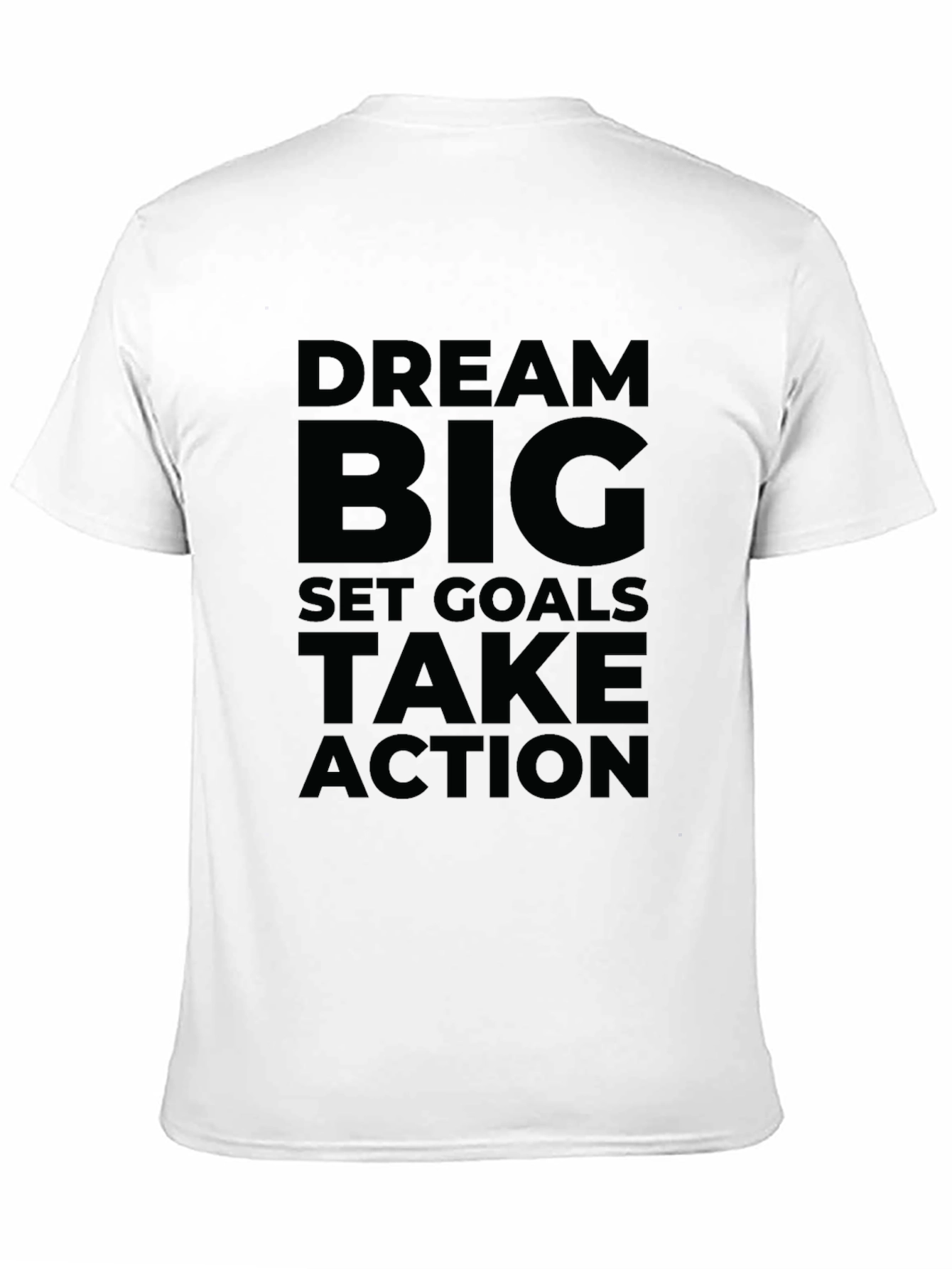 Dream Big Graphic Tee - Motivational Black T-Shirt
