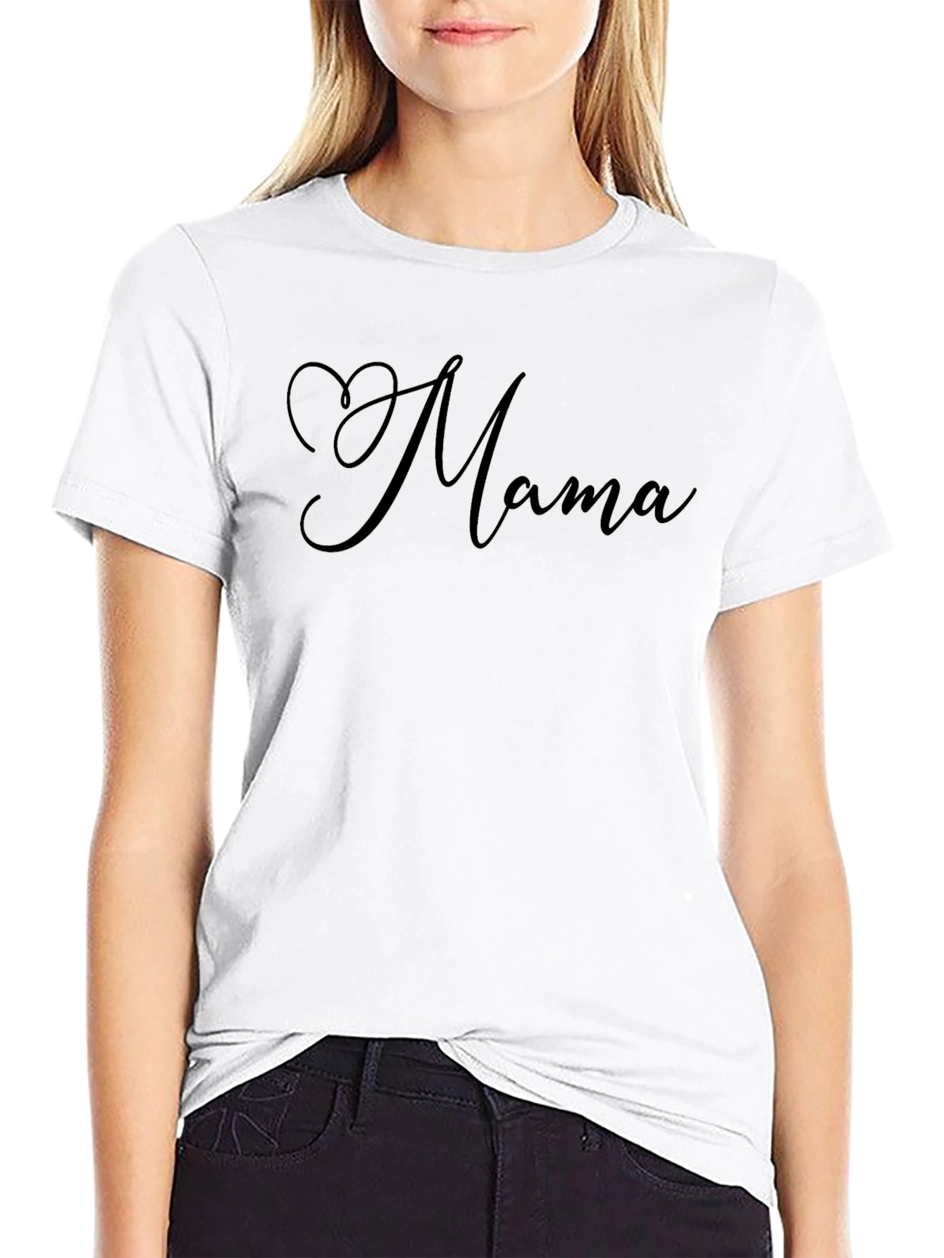 Mama Heart Graphic T-Shirt - Soft Cotton Blend