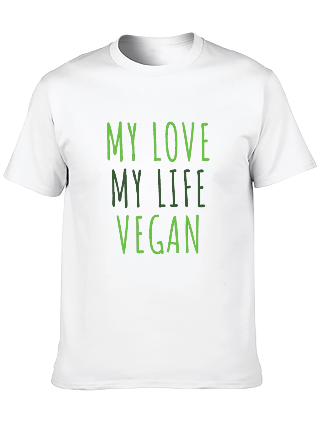 My Love My Life Vegan Black T-Shirt