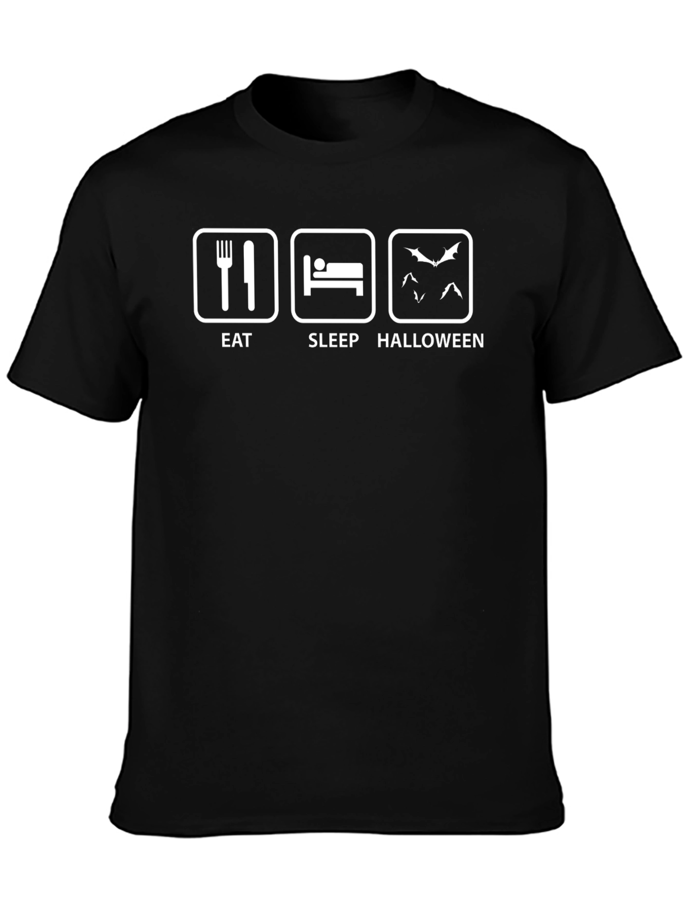 Eat Sleep Halloween T-Shirt - Funny Graphic Tee