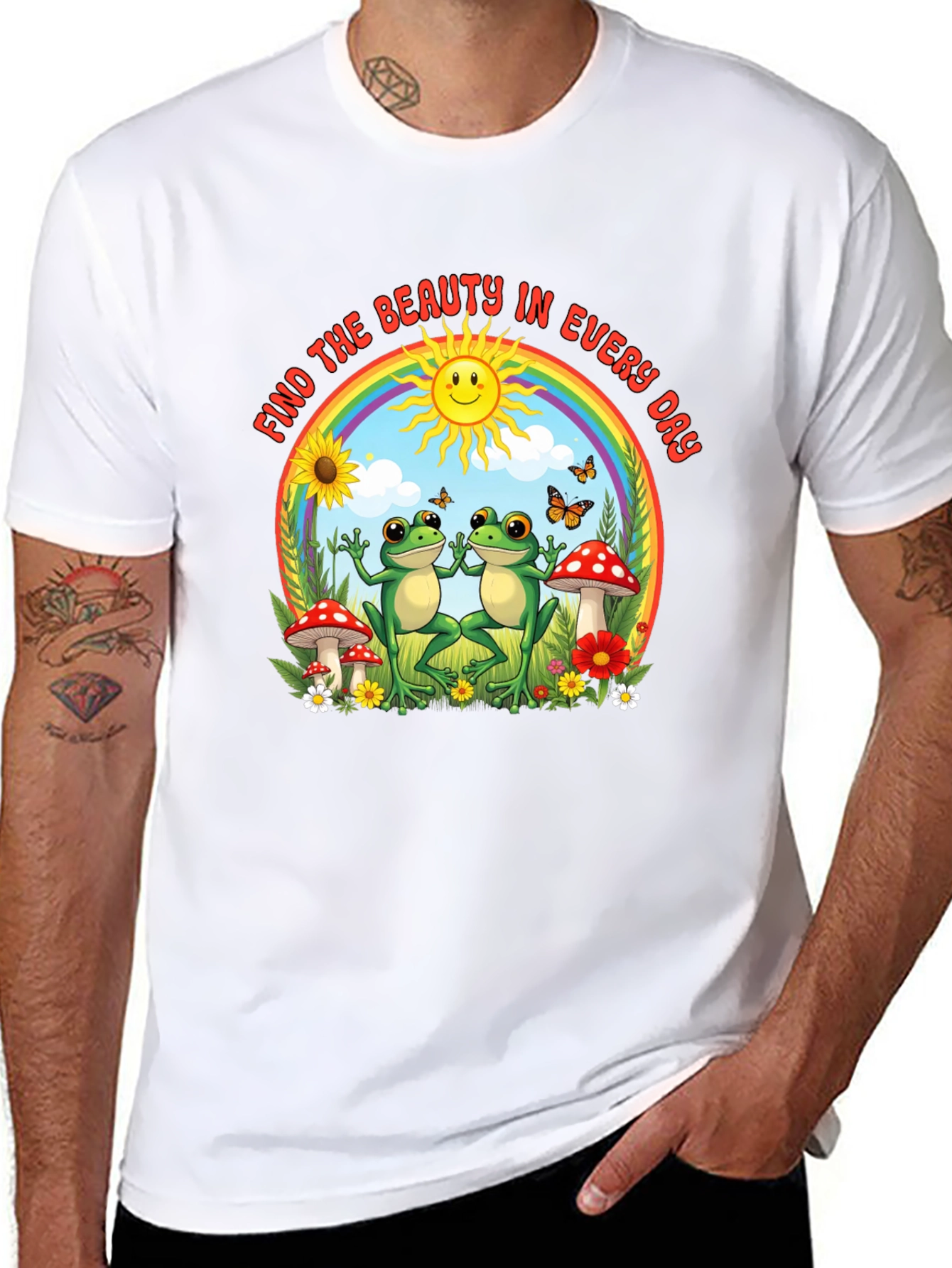 Find The Beauty Frog Graphic T-Shirt