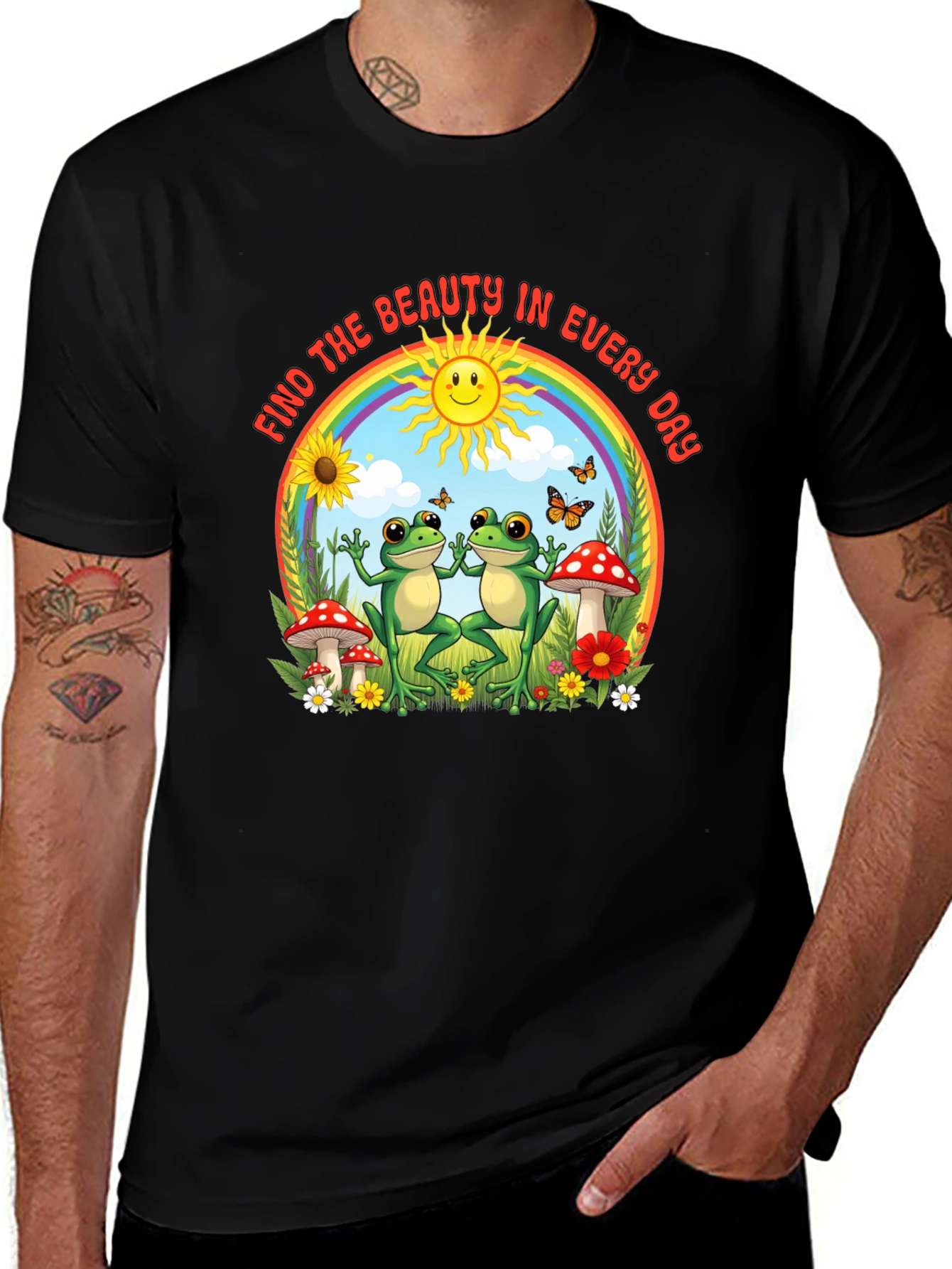 Find The Beauty Frog Graphic T-Shirt