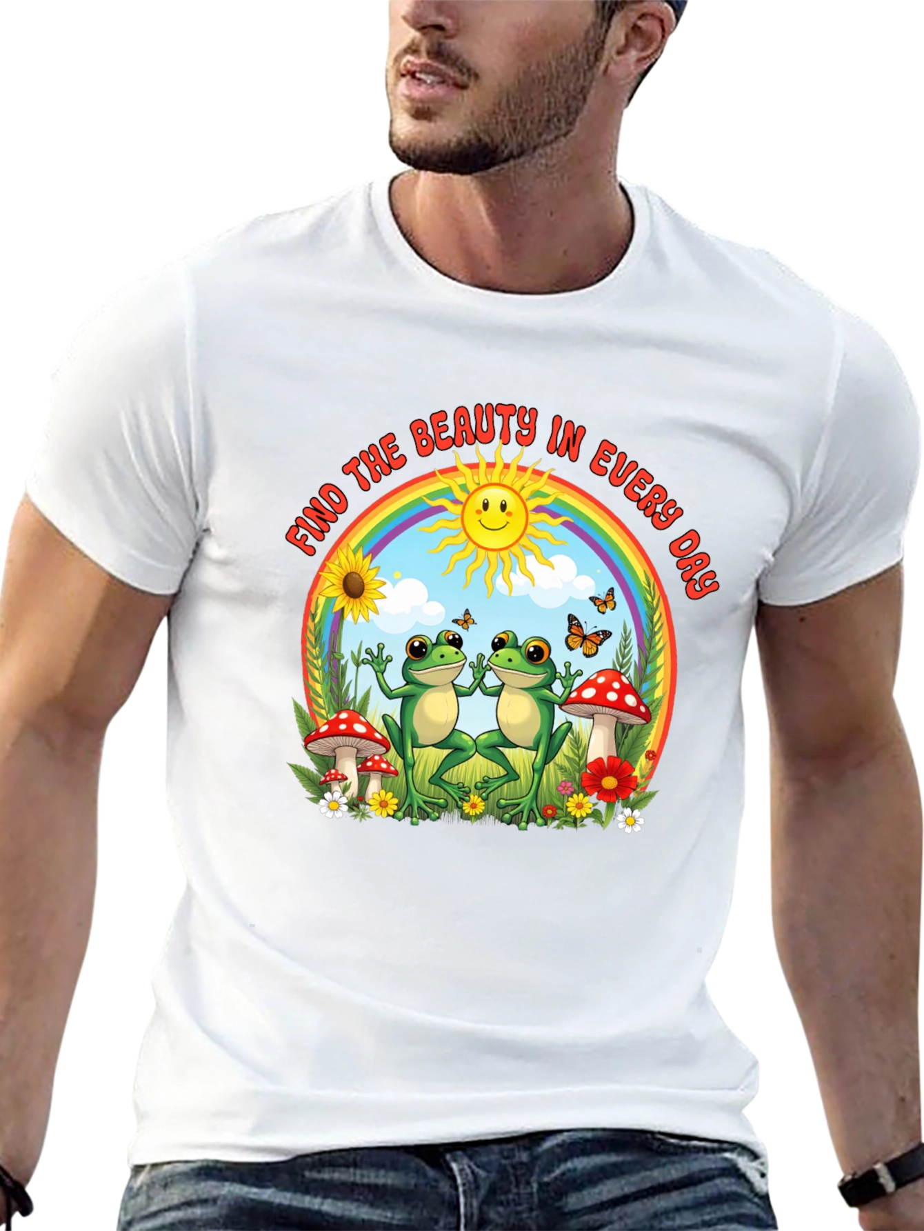 Find The Beauty Frog Graphic T-Shirt