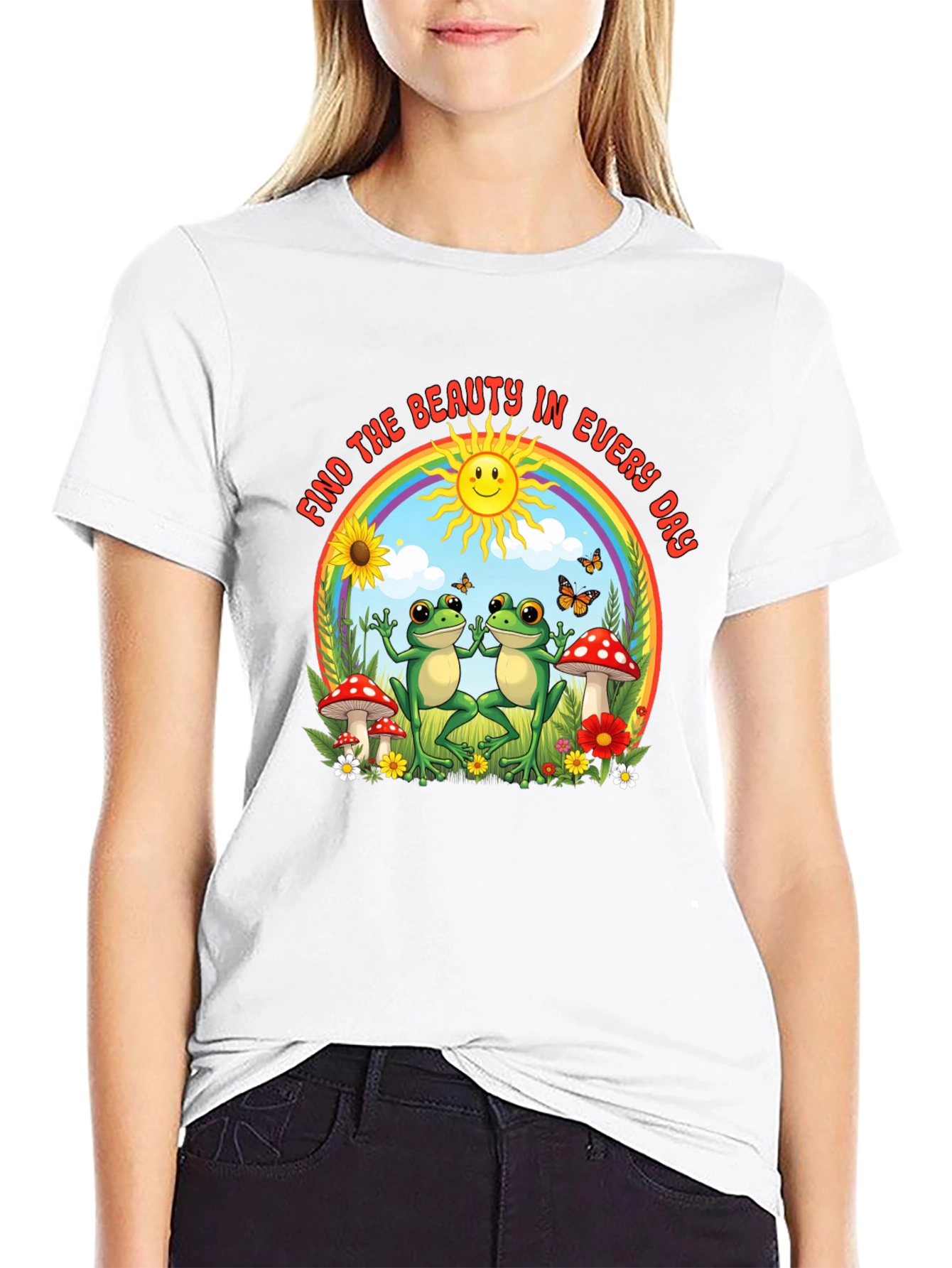 Find The Beauty Frog Graphic T-Shirt