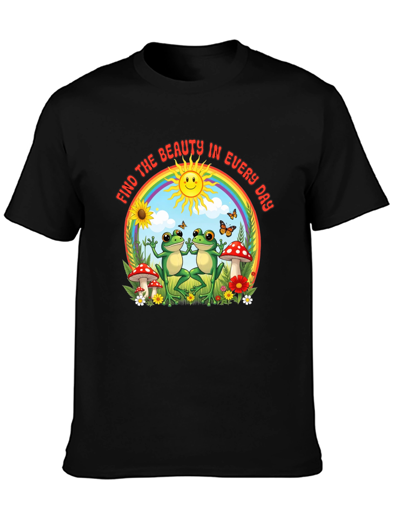Find The Beauty Frog Graphic T-Shirt