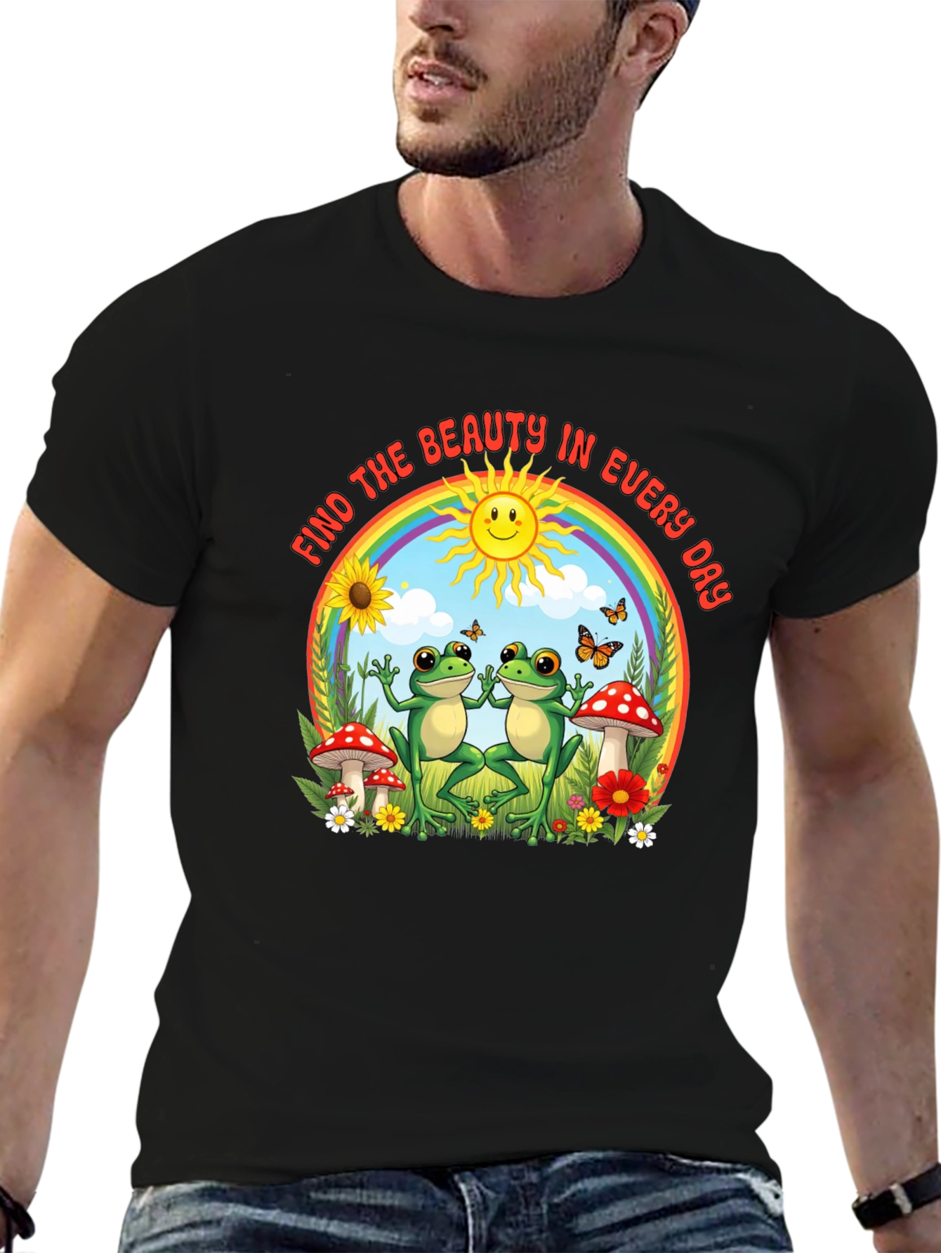 Find The Beauty Frog Graphic T-Shirt