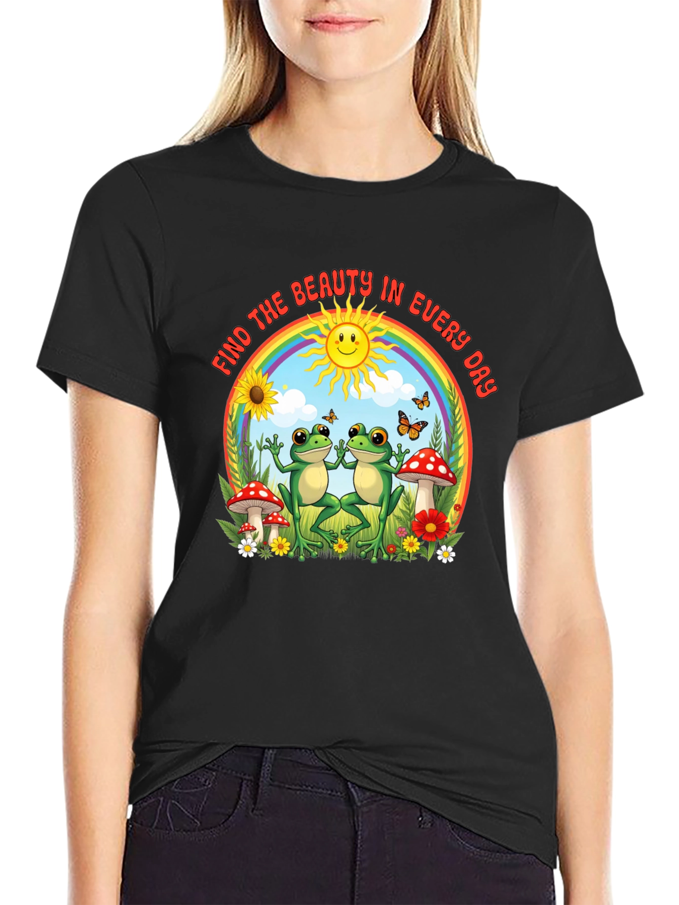 Find The Beauty Frog Graphic T-Shirt