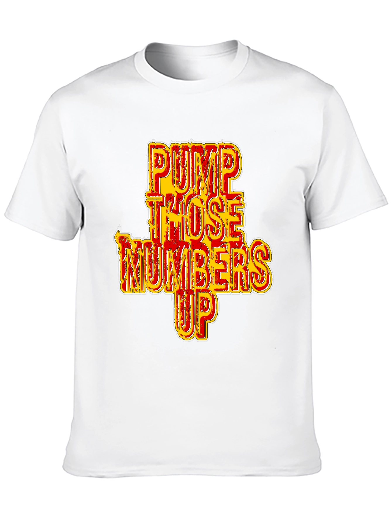 Pump Those Numbers Up Black Graphic Tee