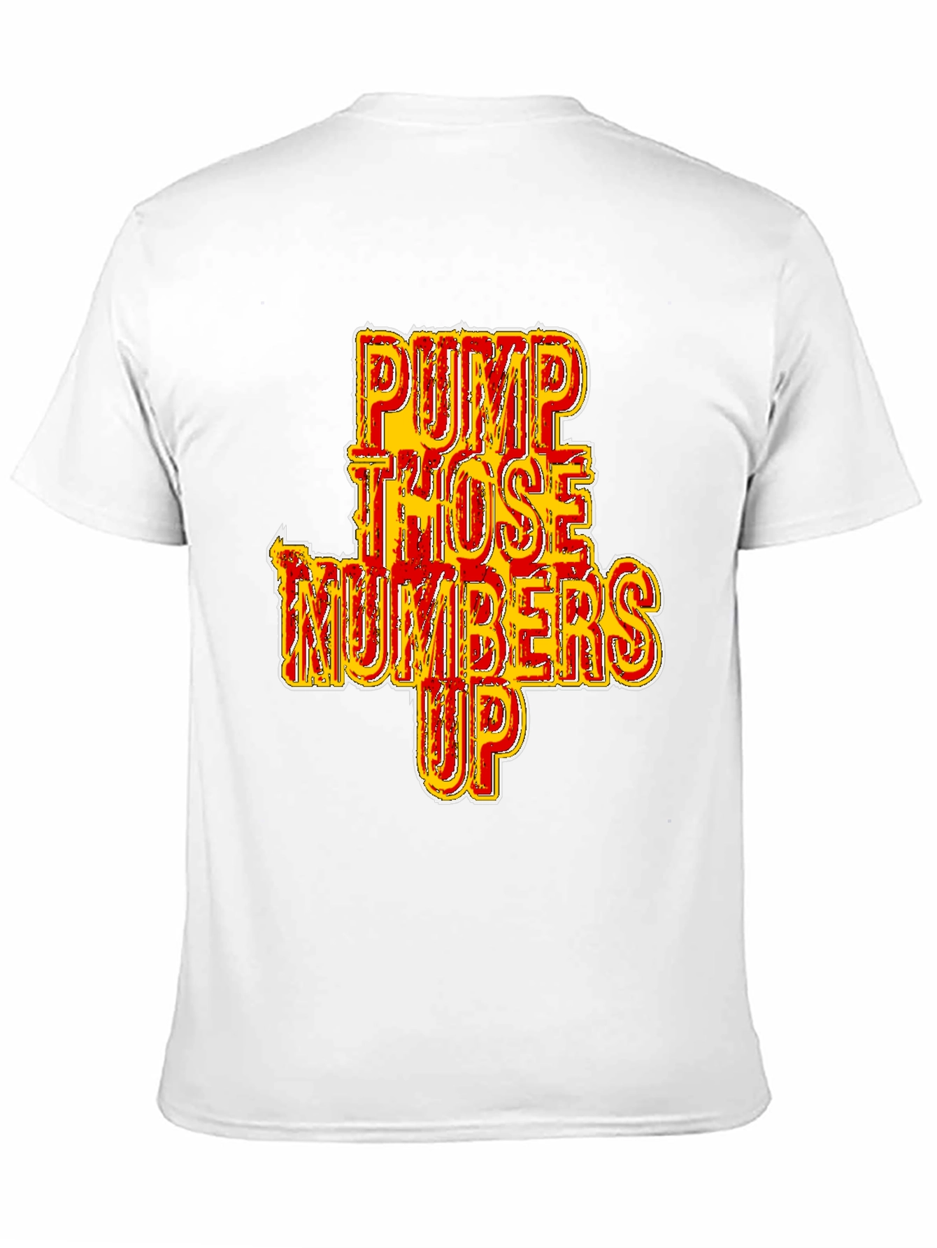 Pump Those Numbers Up Black Graphic Tee