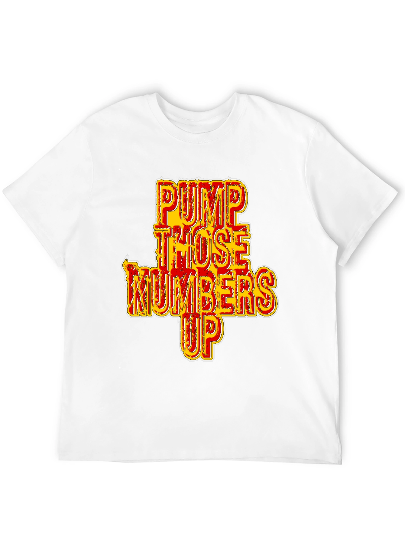 Pump Those Numbers Up Black Graphic Tee