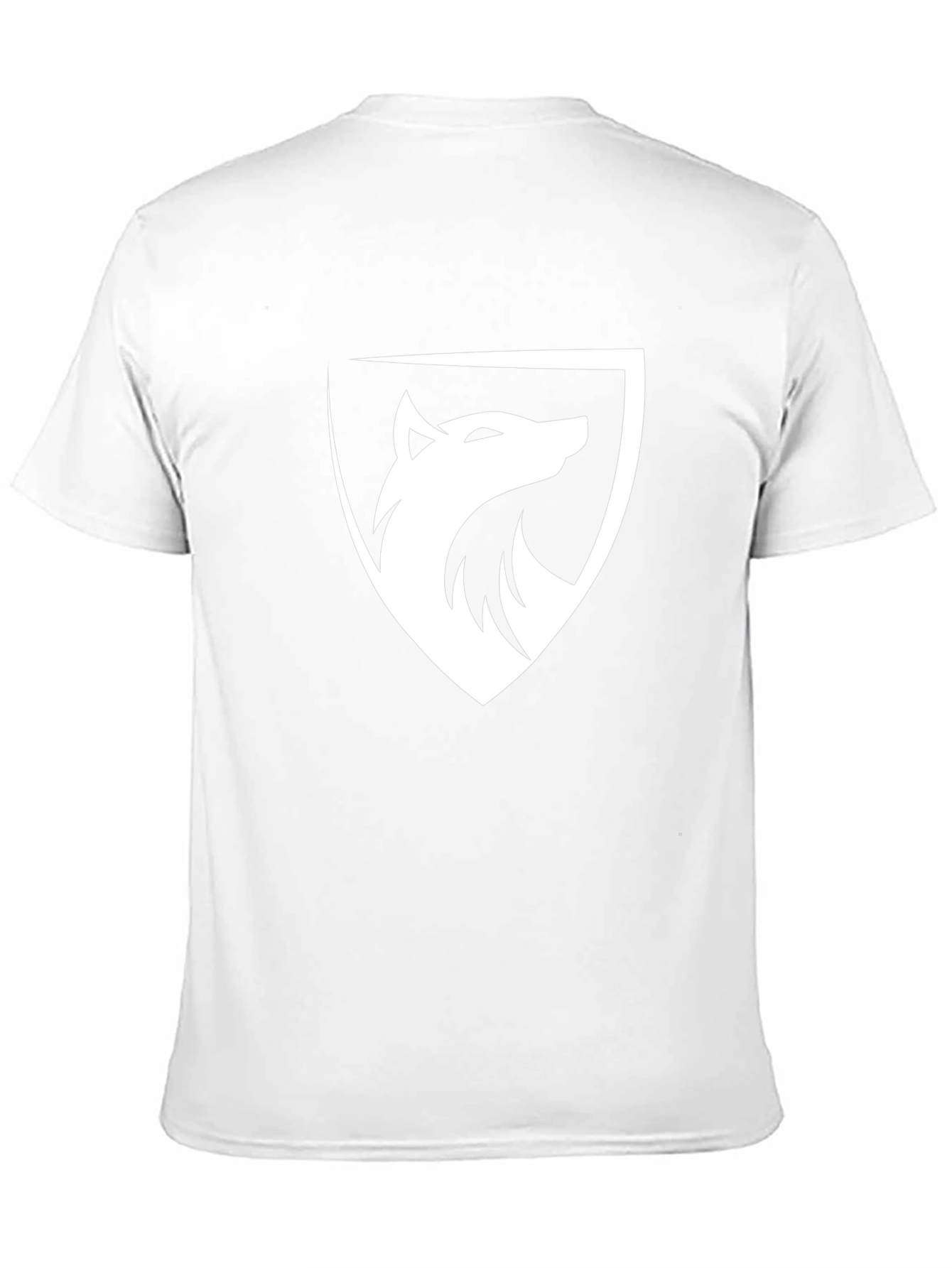 Black Wolf Shield Graphic Tee - Premium Cotton