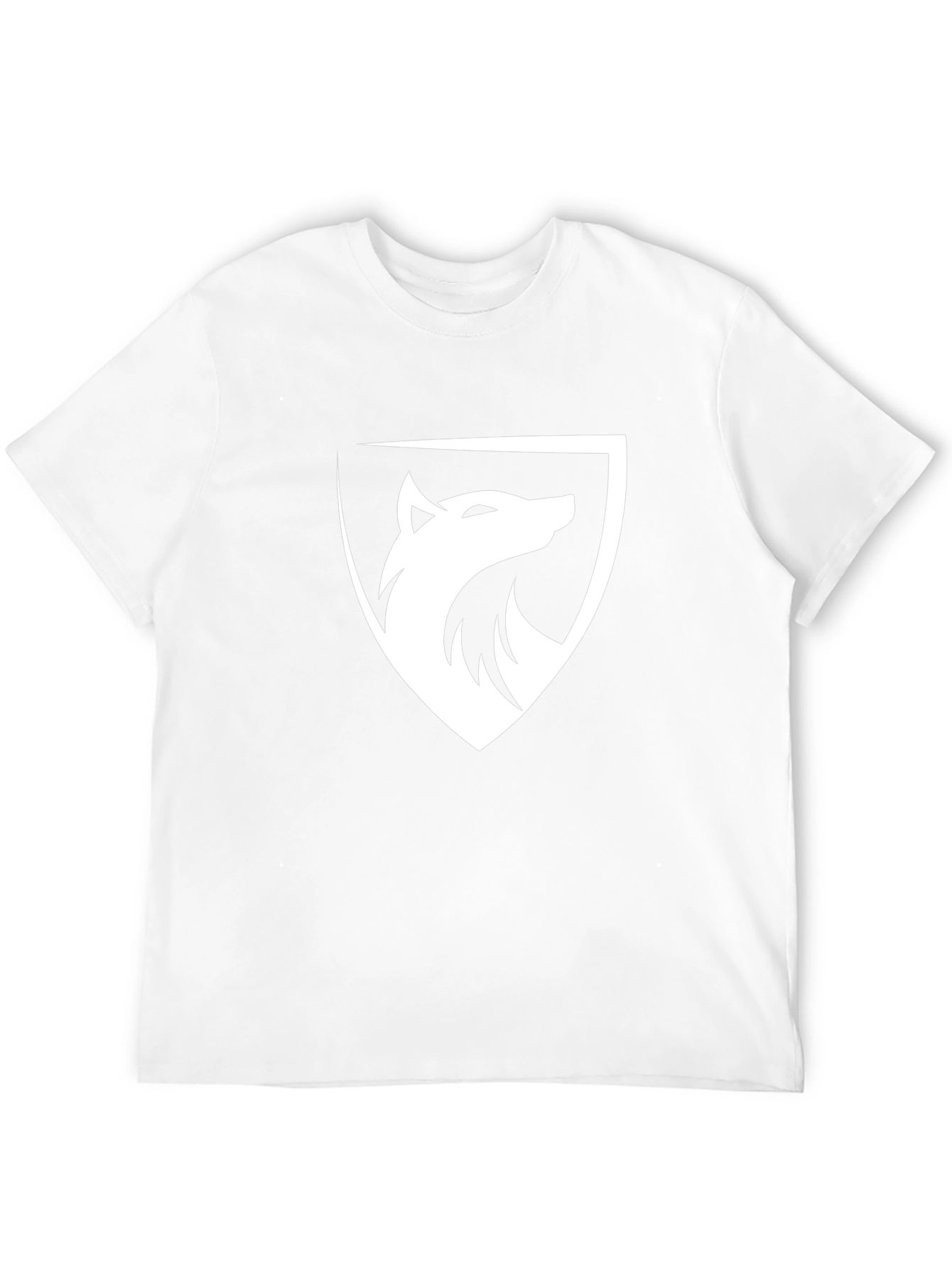 Black Wolf Shield Graphic Tee - Premium Cotton