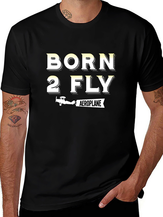 Born 2 Fly Airplane T-Shirt - Aviation Enthusiast Tee