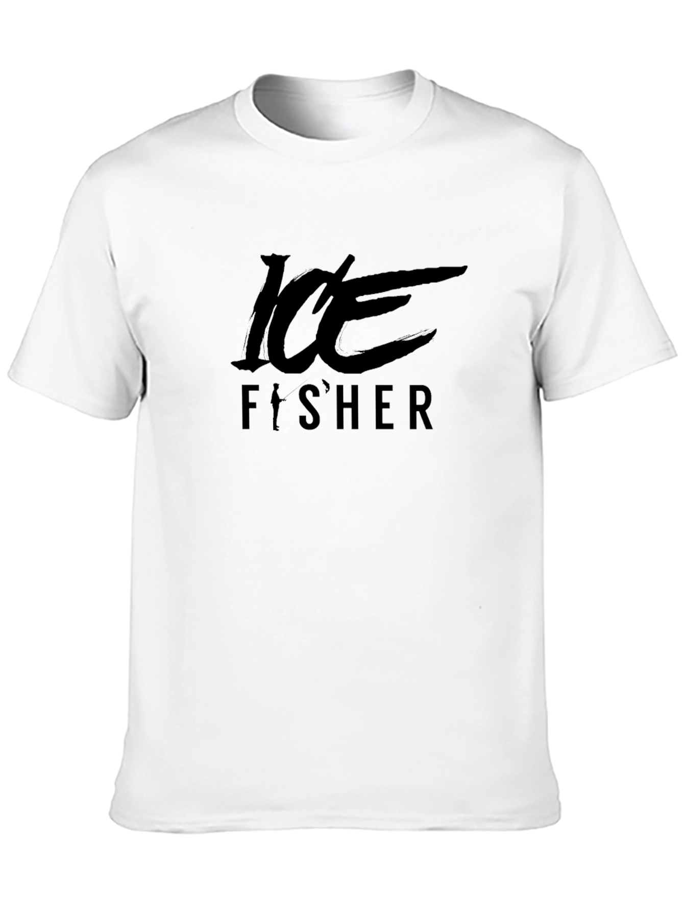 Ice Fisher Graphic Tee - Mens Black T-Shirt