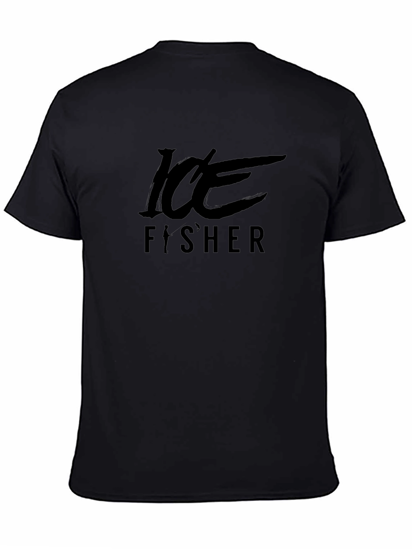 Ice Fisher Graphic Tee - Mens Black T-Shirt