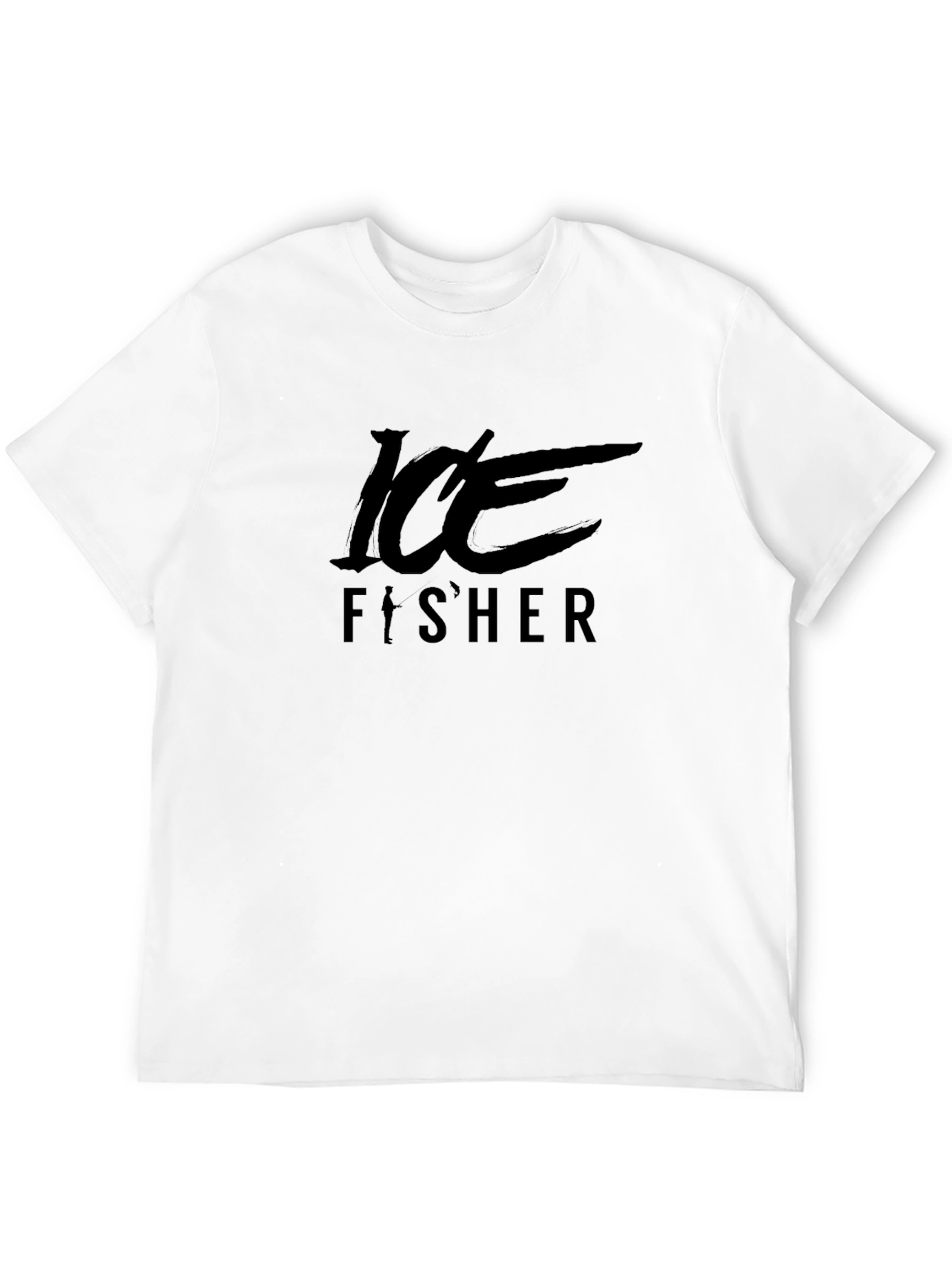 Ice Fisher Graphic Tee - Mens Black T-Shirt