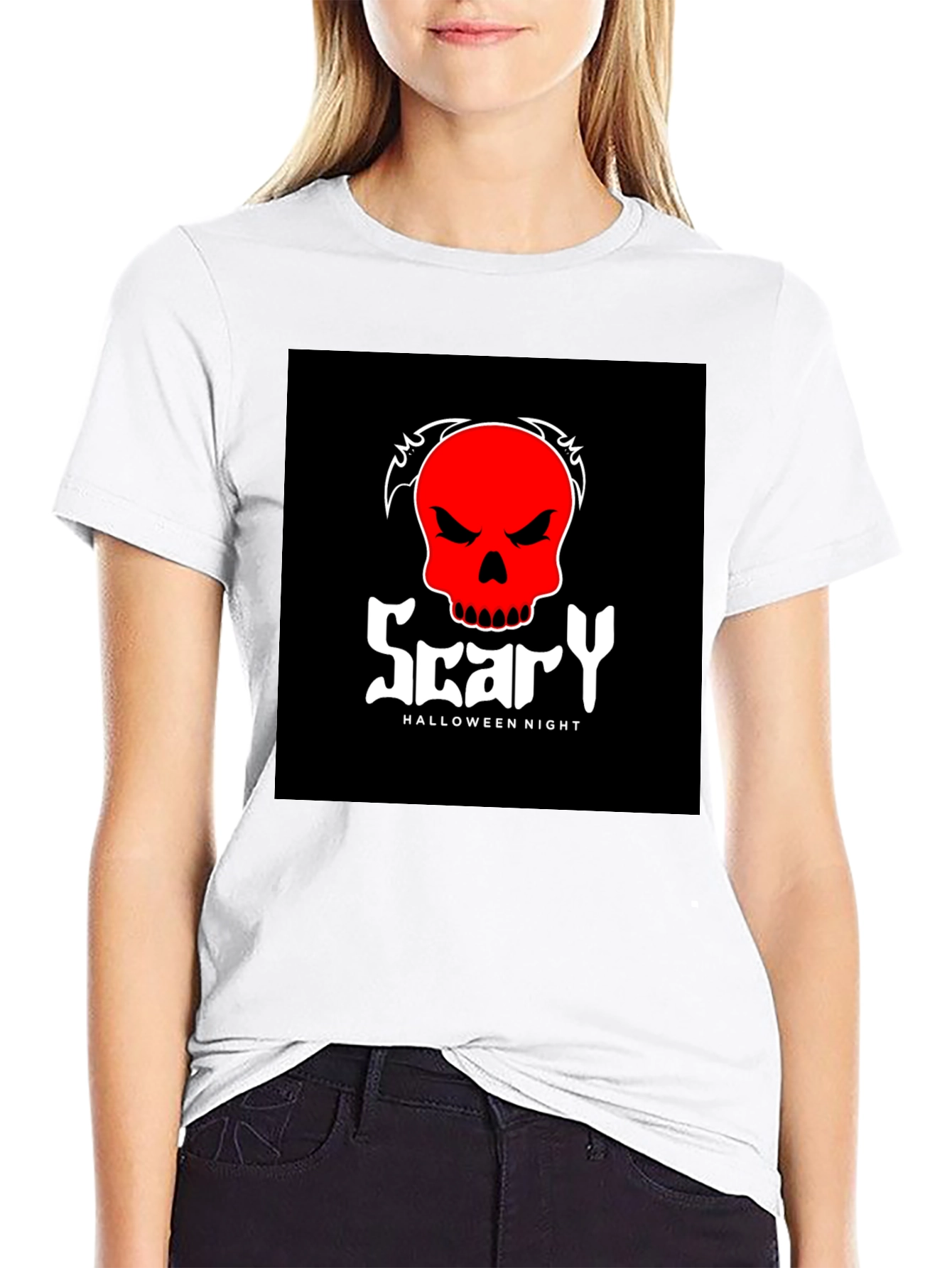 Scary Halloween Night Graphic T-Shirt
