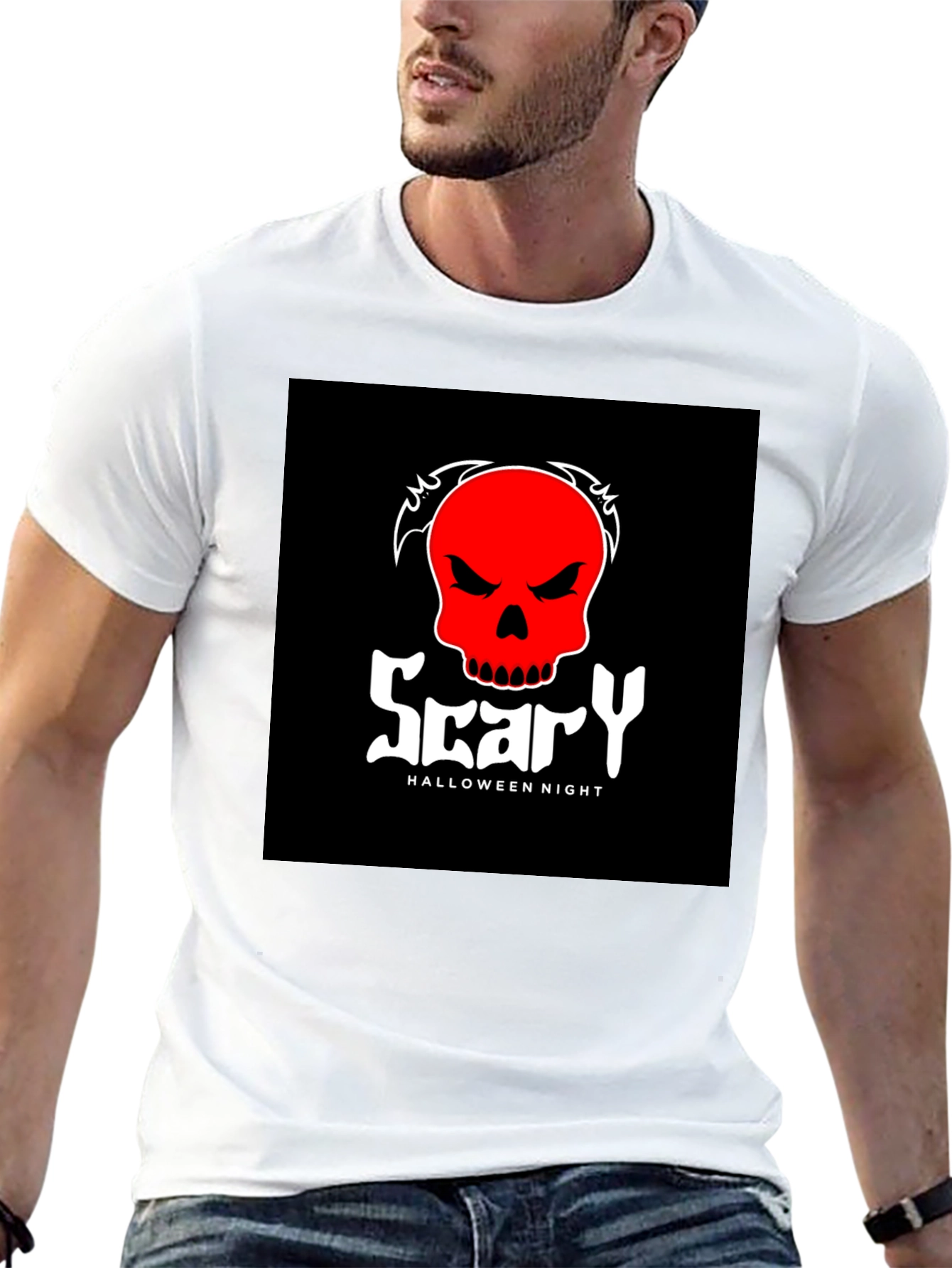Scary Halloween Night Graphic T-Shirt