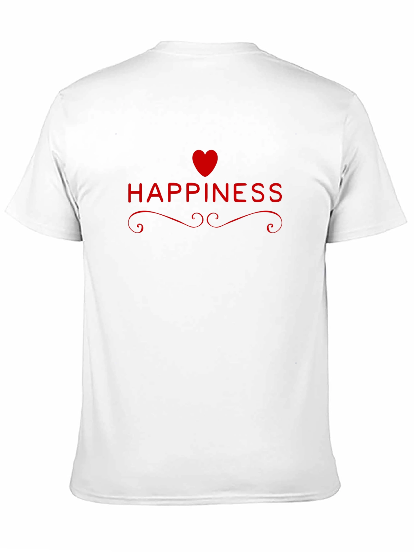 Happiness Heart Graphic T-Shirt - Trendy Casual Wear