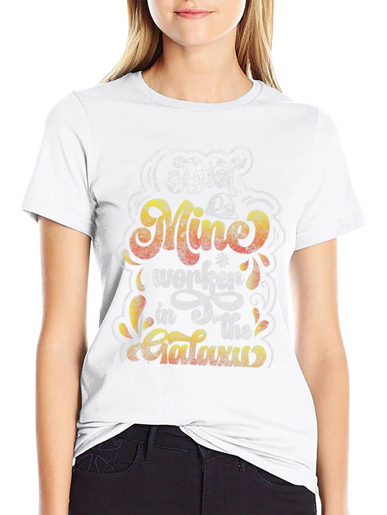 Best Mine Worker in the Galaxy Black T-Shirt