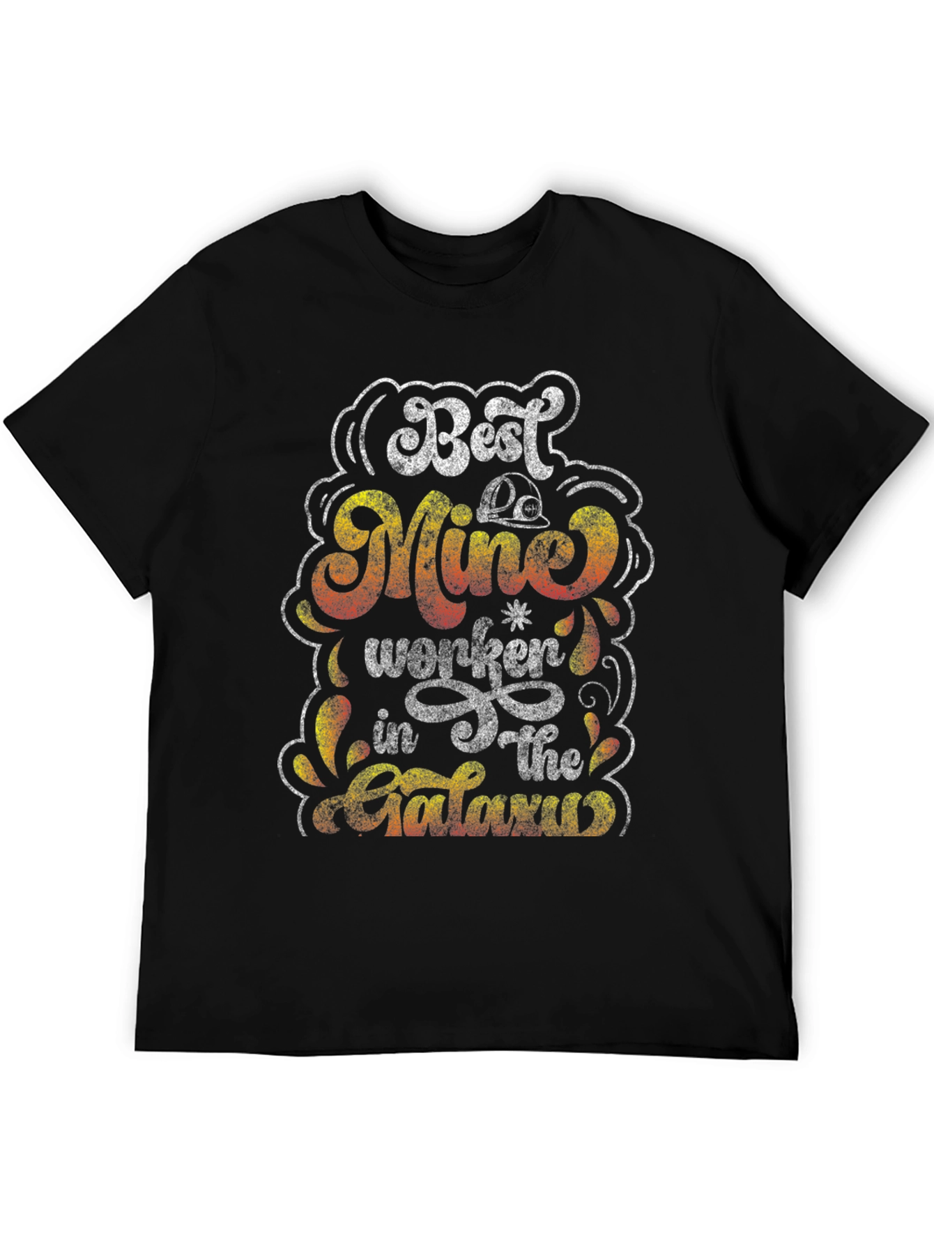 Best Mine Worker in the Galaxy Black T-Shirt