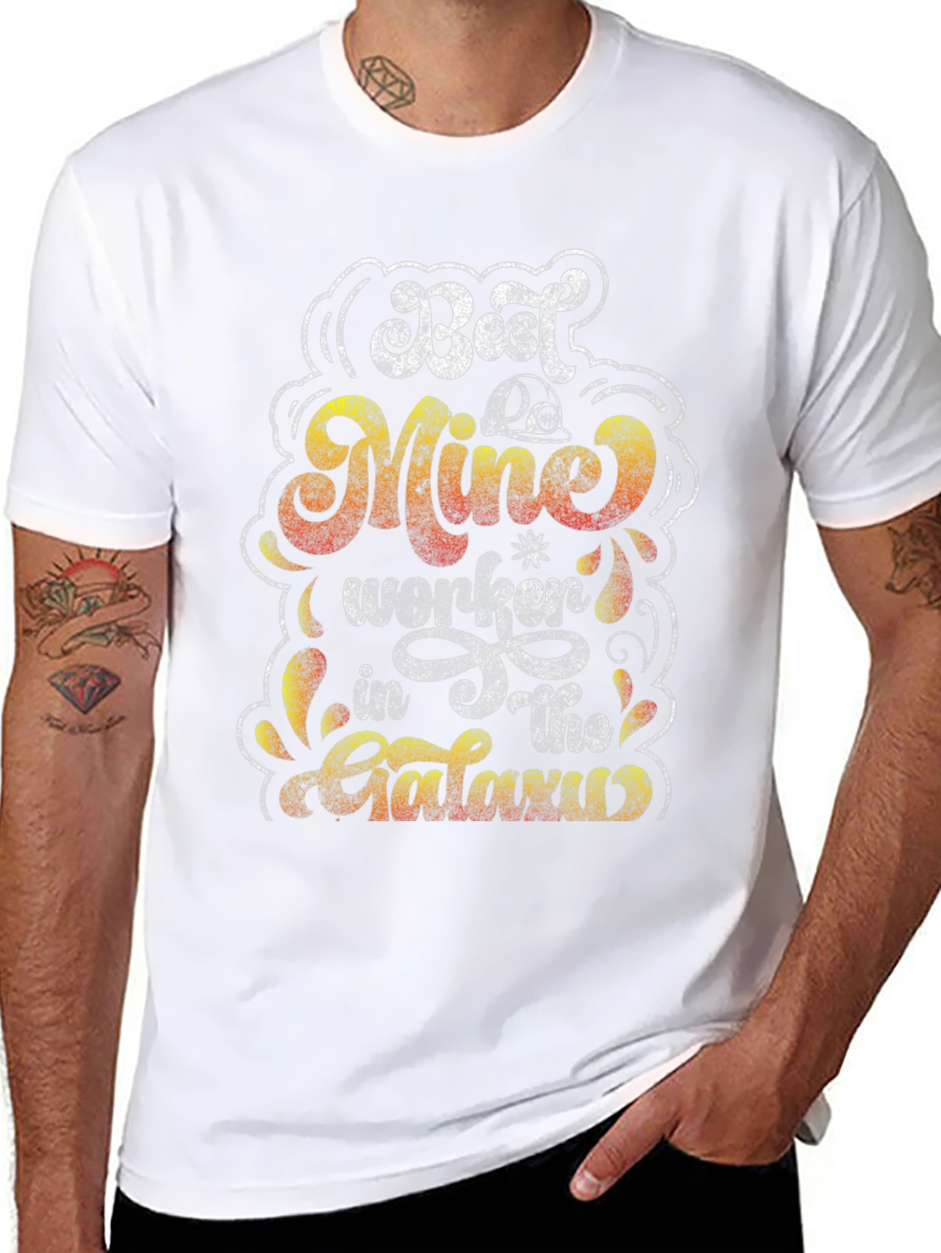 Best Mine Worker in the Galaxy Black T-Shirt