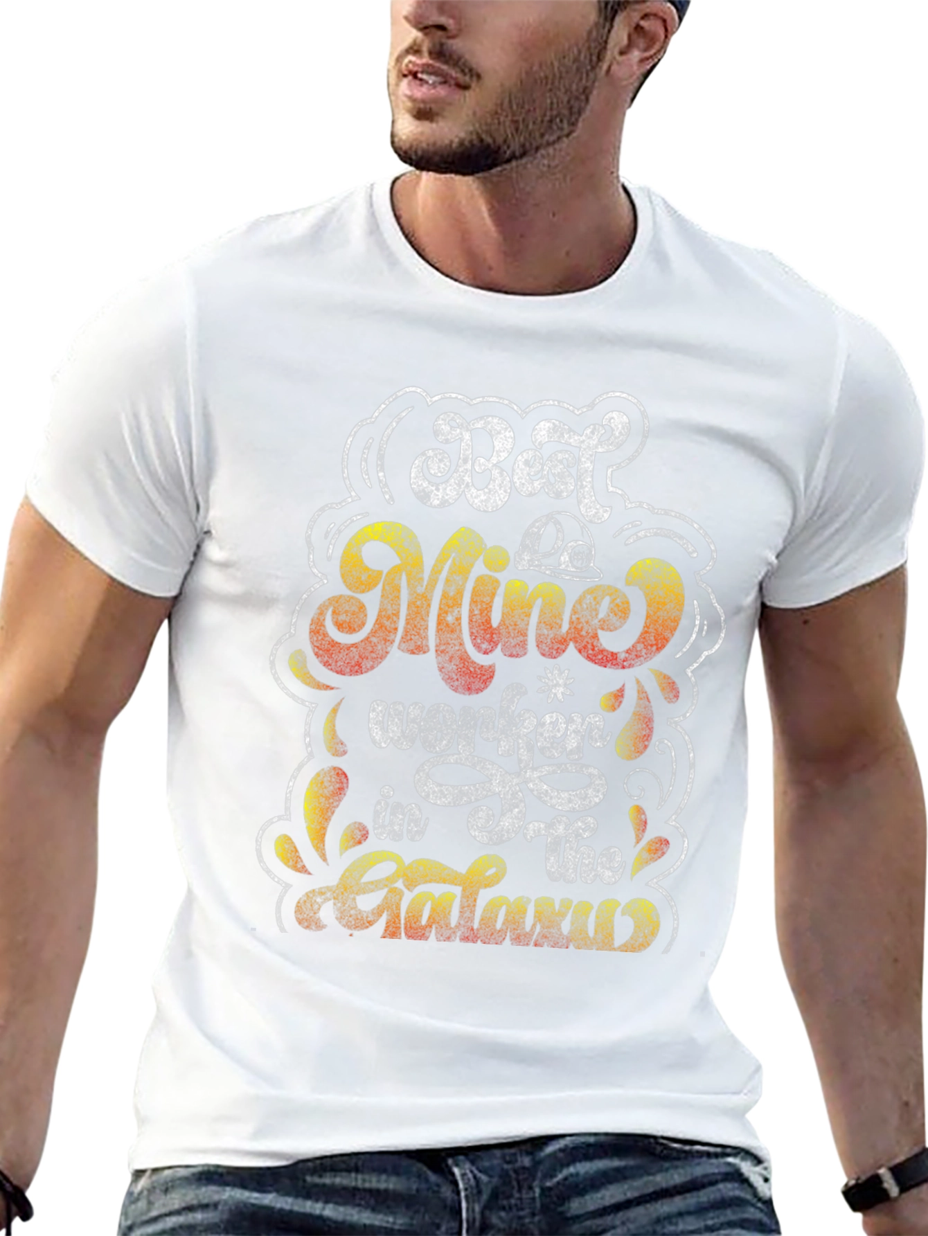 Best Mine Worker in the Galaxy Black T-Shirt