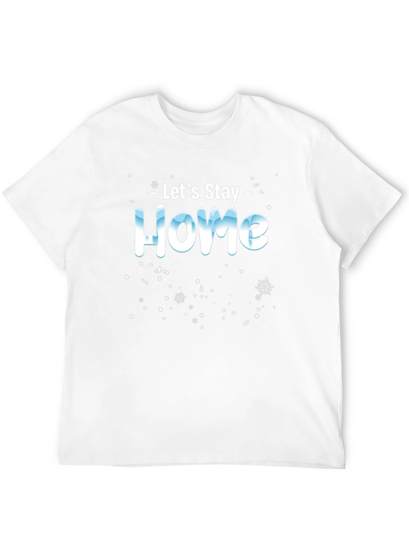 Lets Stay Home Black Tee