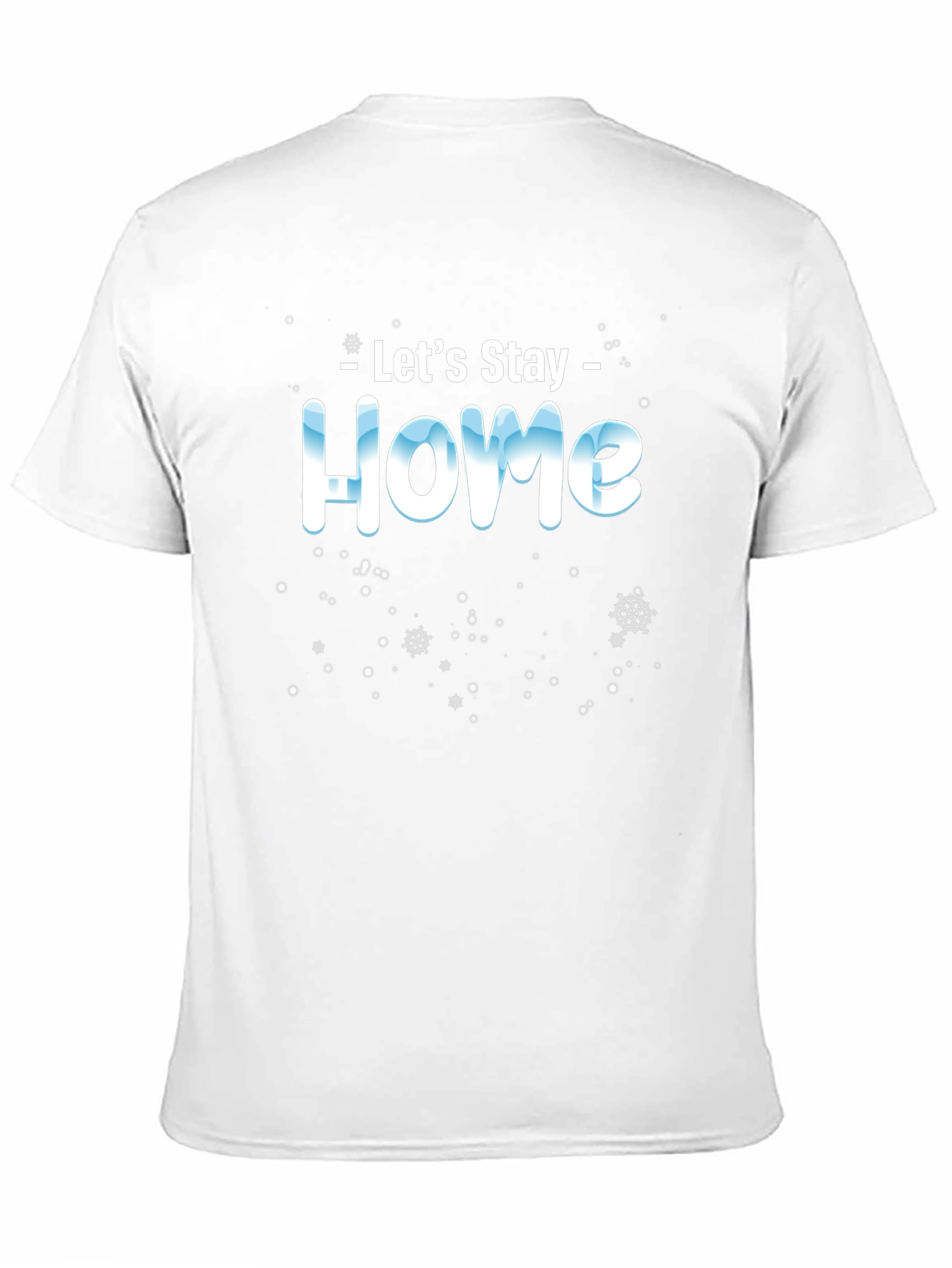 Lets Stay Home Black Tee
