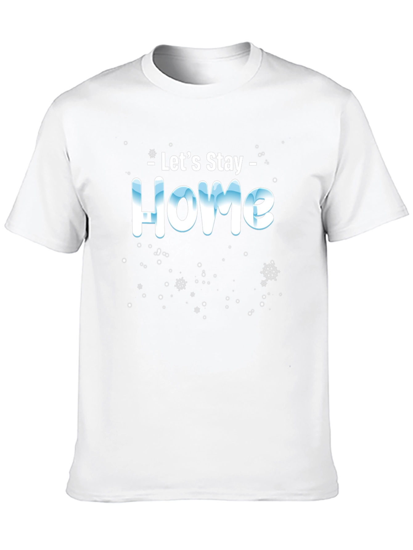 Lets Stay Home Black Tee
