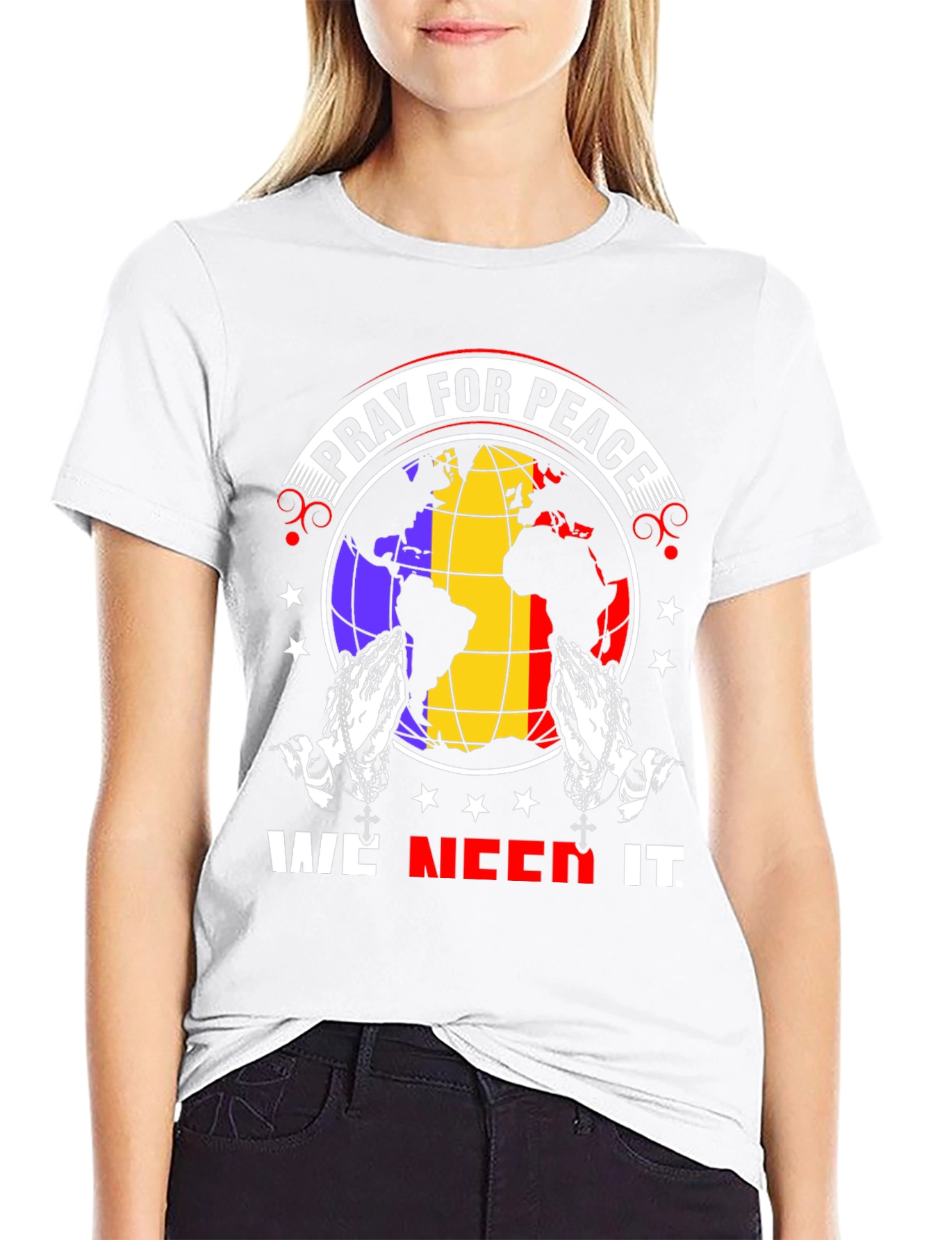 Pray for Peace Graphic T-Shirt