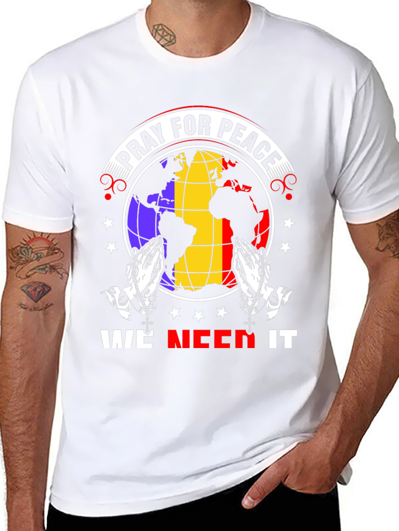Pray for Peace Graphic T-Shirt