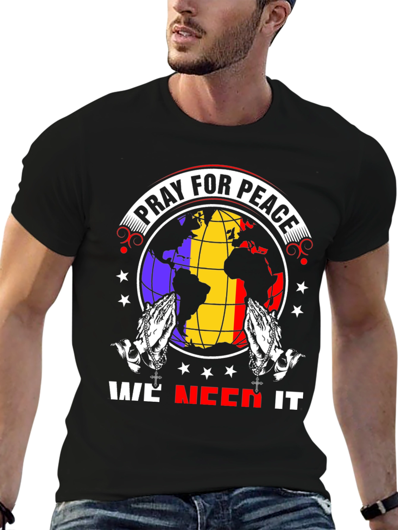 Pray for Peace Graphic T-Shirt