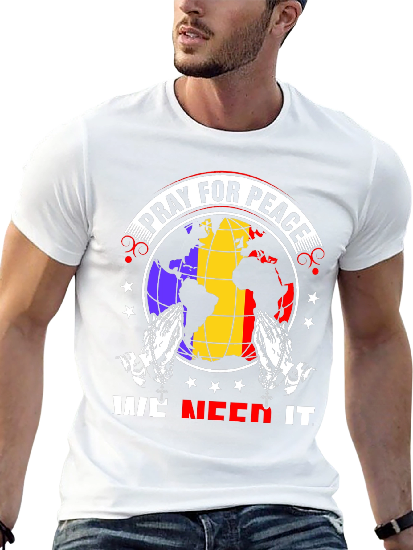 Pray for Peace Graphic T-Shirt