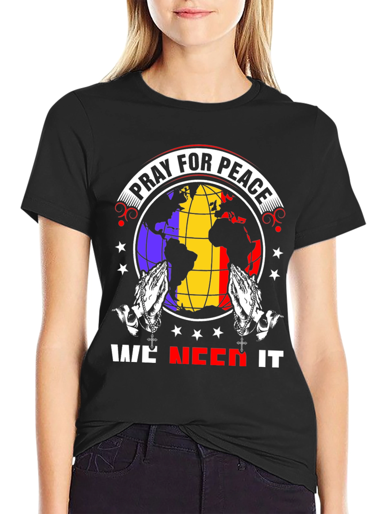 Pray for Peace Graphic T-Shirt