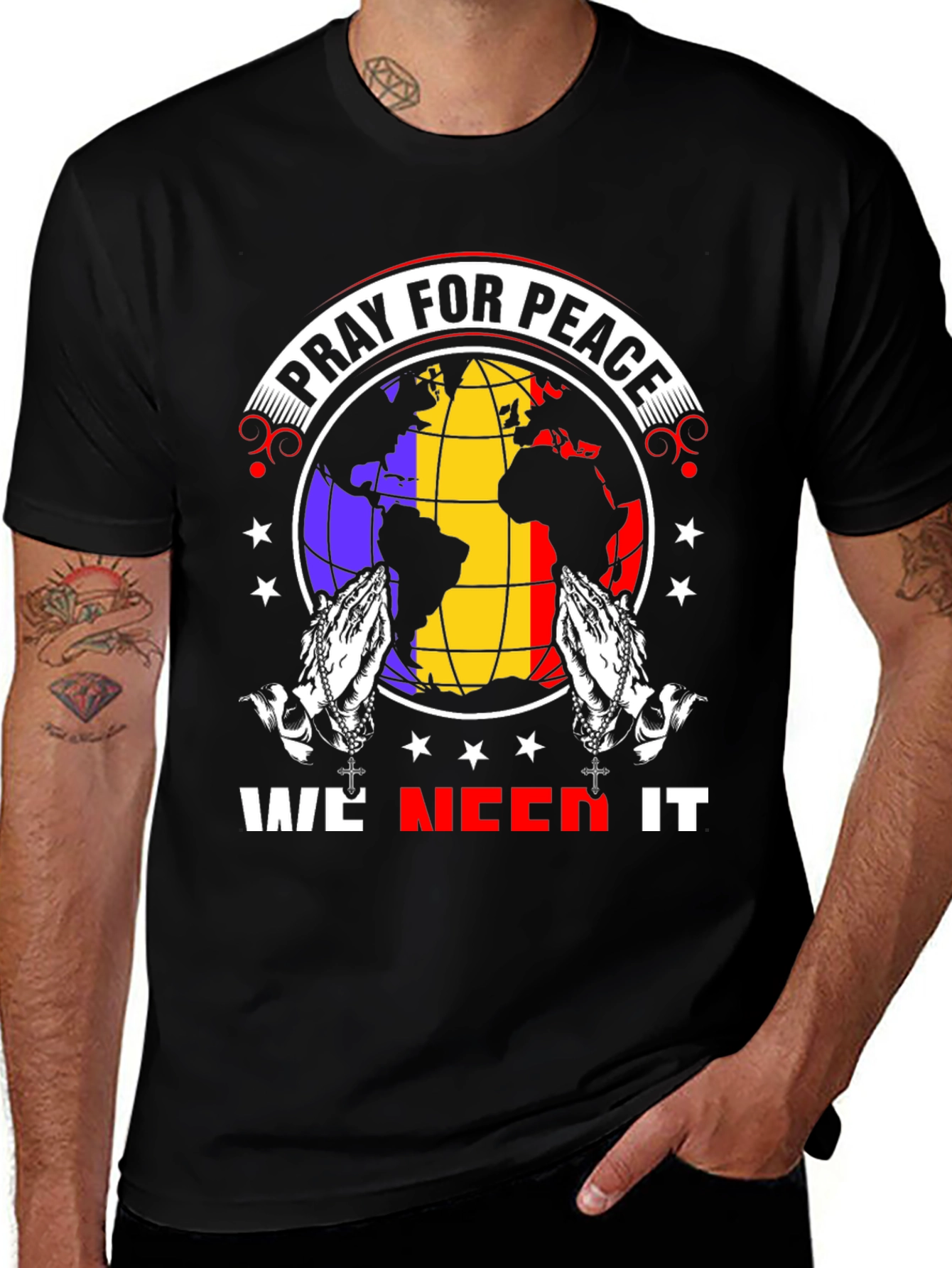 Pray for Peace Graphic T-Shirt