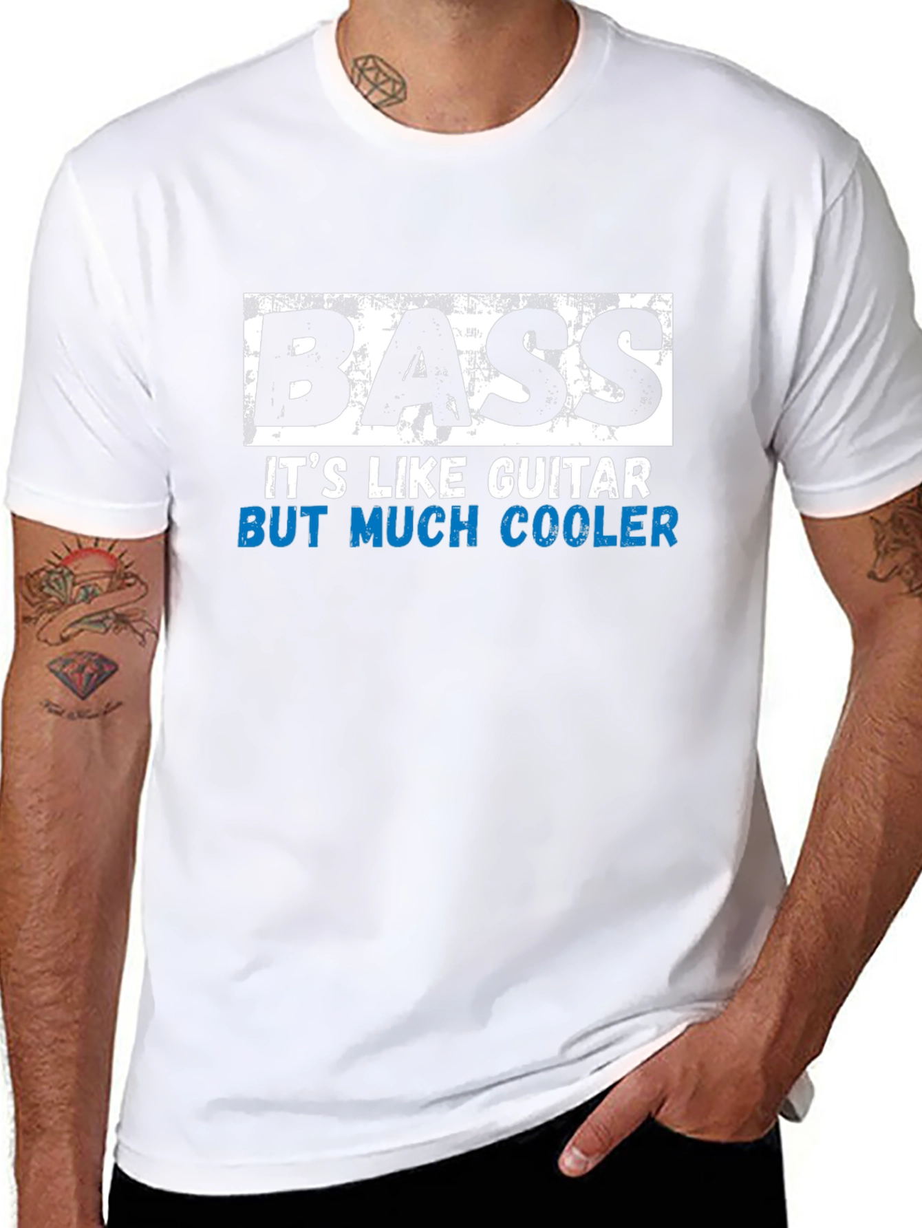 Bass is Cooler T-Shirt Musician Tee Funny Band Shirt