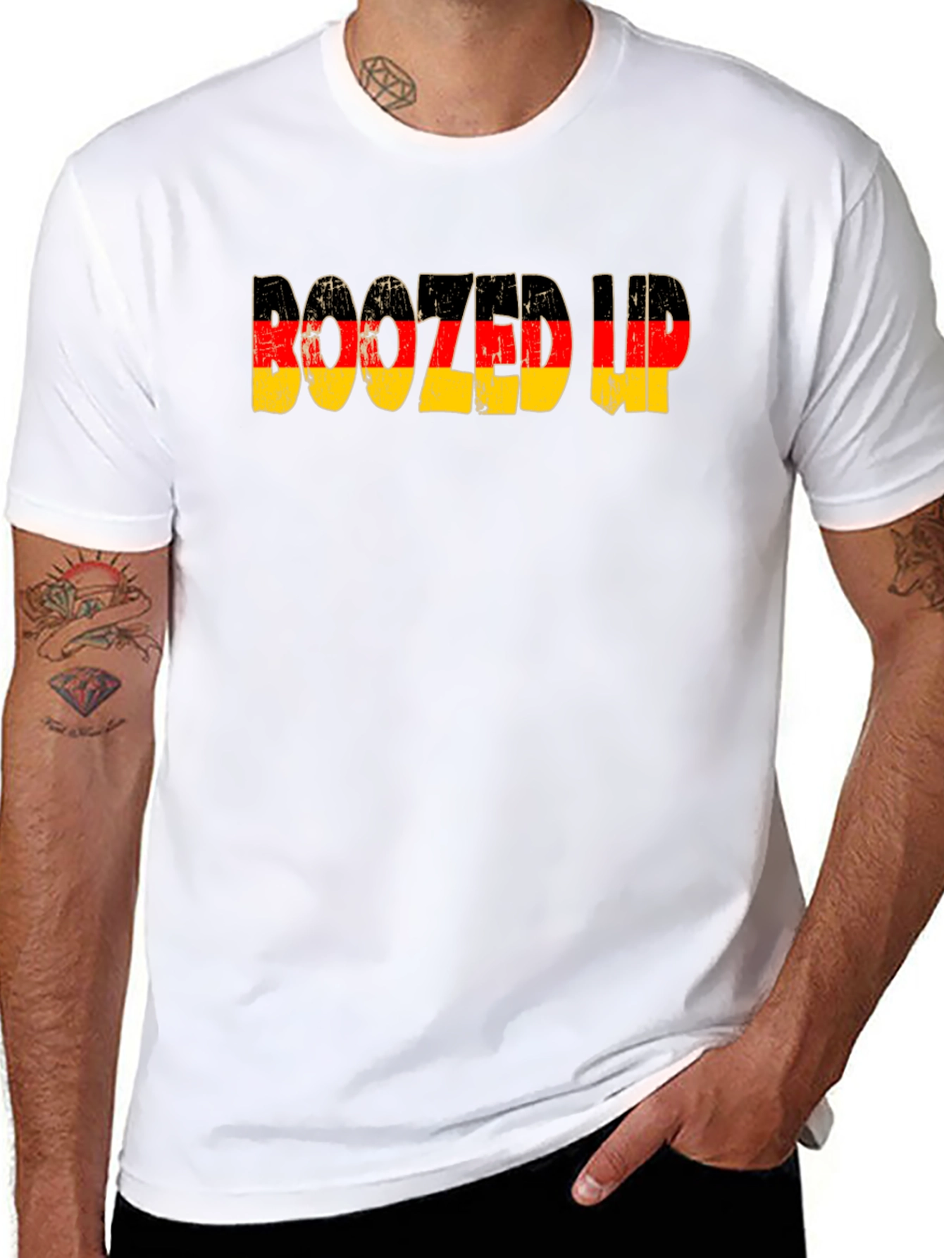 Boozed Up Germany Flag Graphic Tee