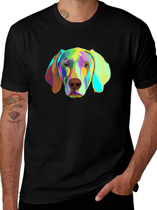 Dog Graphic T-Shirt - Colorful Puppy Tee