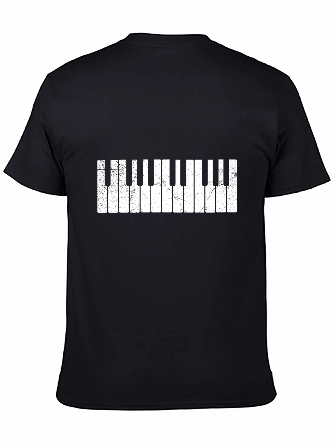 Piano Keys Graphic Tee - Musicians Black T-Shirt