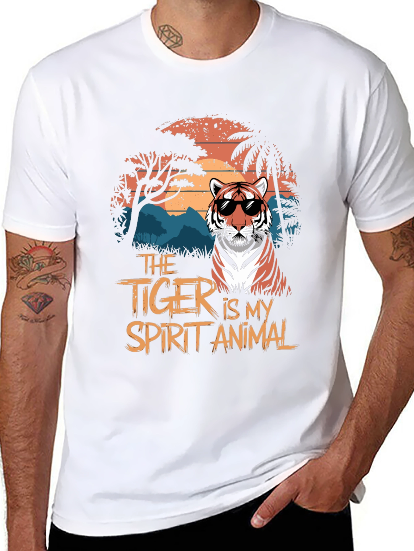 Tiger Spirit Animal Graphic T-Shirt