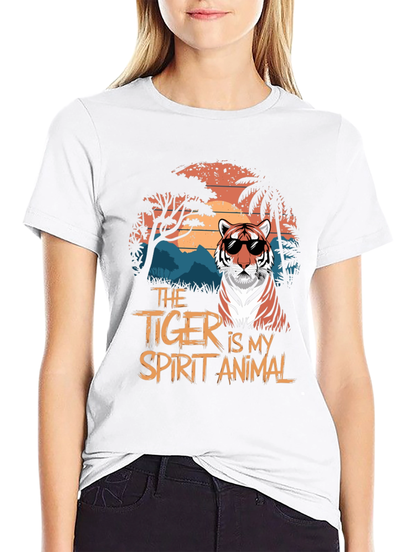 Tiger Spirit Animal Graphic T-Shirt