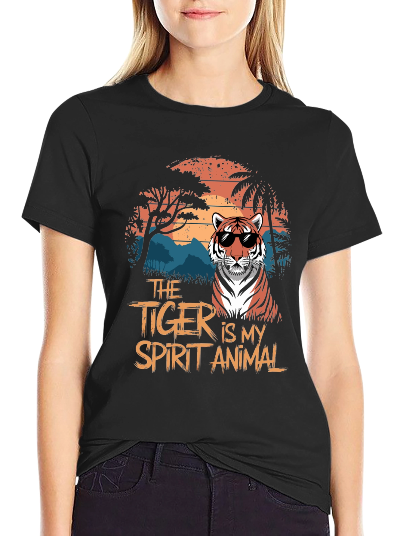 Tiger Spirit Animal Graphic T-Shirt