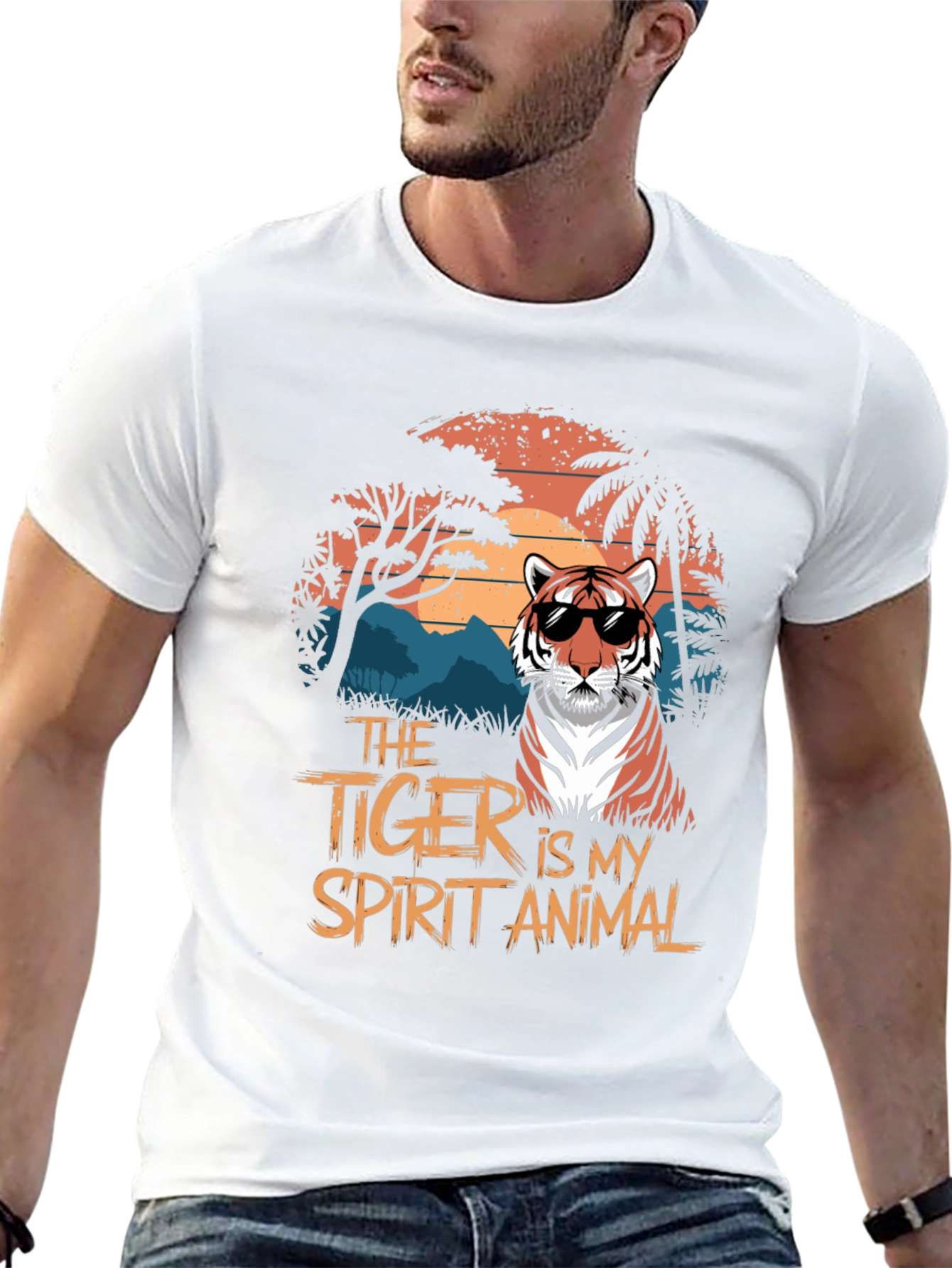 Tiger Spirit Animal Graphic T-Shirt