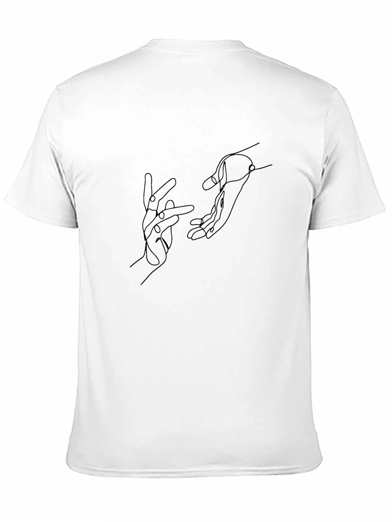 Minimalist Hands Black T-Shirt